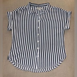 Alexander Jordan Striped Button Down Blouse